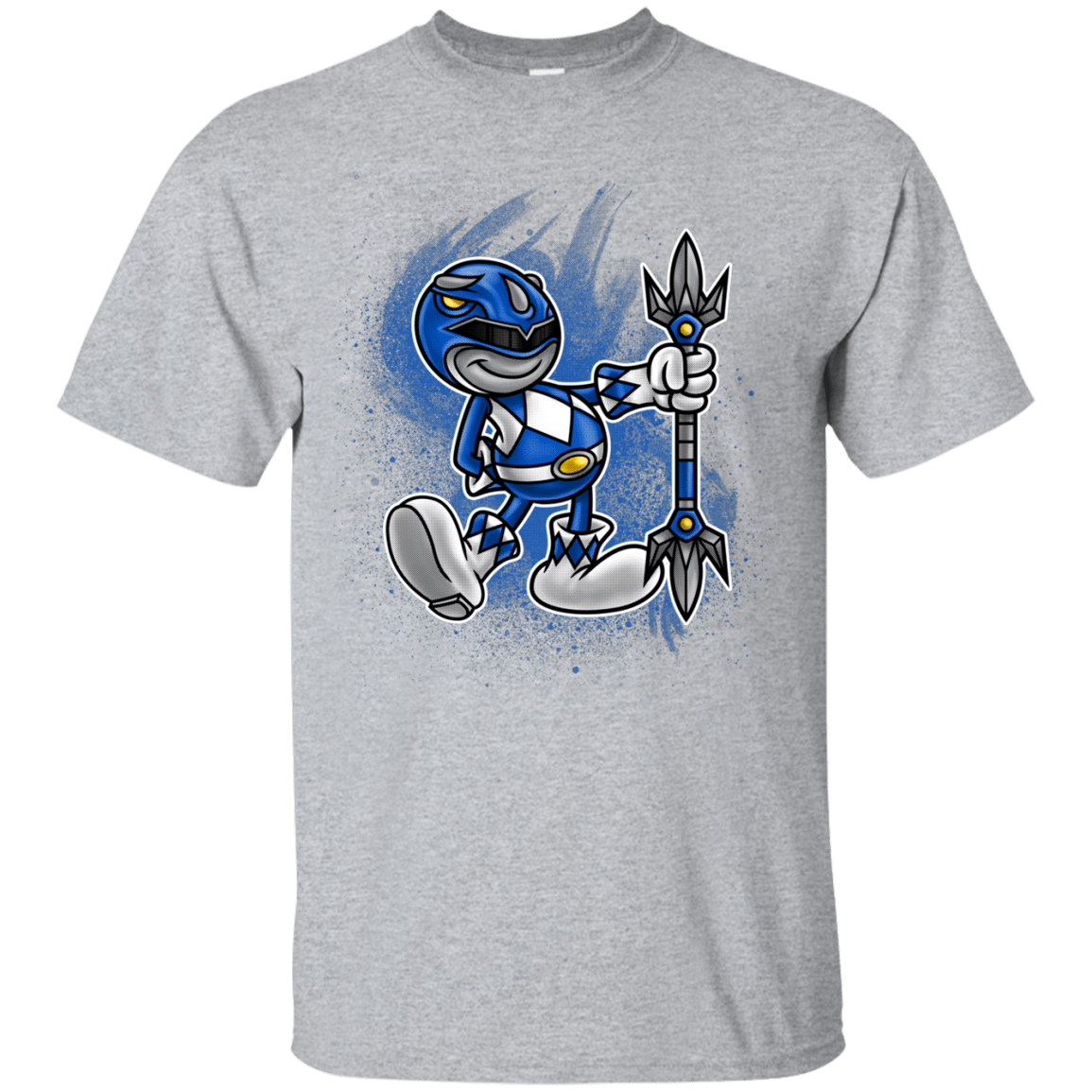T-Shirts Sport Grey / Small Blue Ranger Artwork T-Shirt