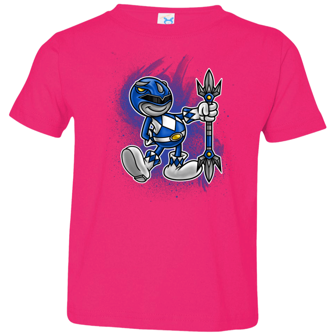 T-Shirts Hot Pink / 2T Blue Ranger Artwork Toddler Premium T-Shirt