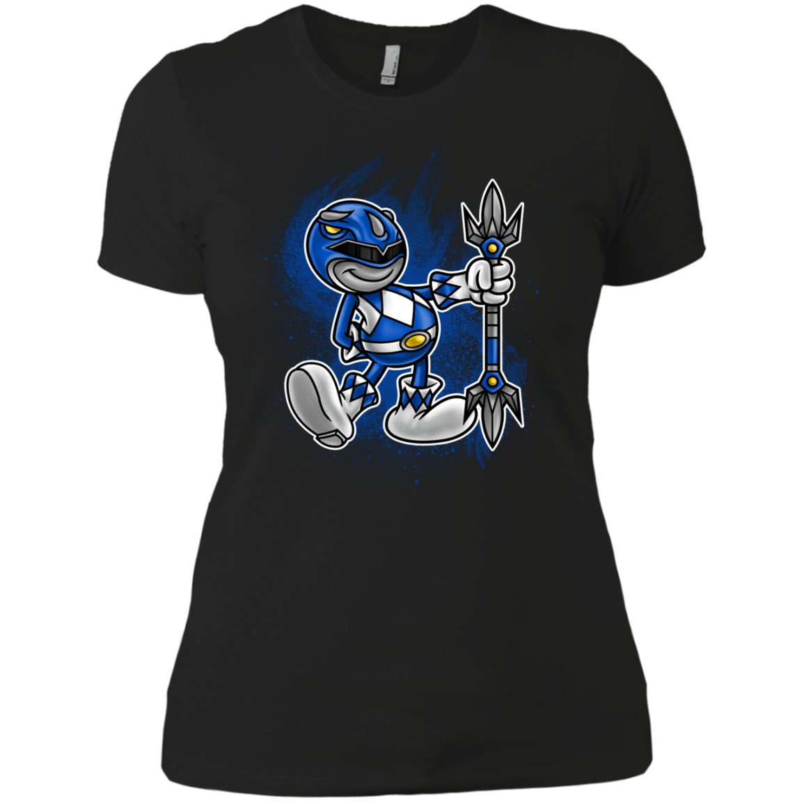 T-Shirts Black / X-Small Blue Ranger Artwork Women's Premium T-Shirt