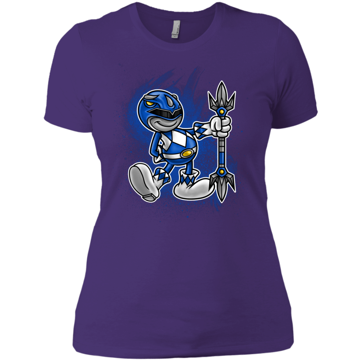 T-Shirts Purple / X-Small Blue Ranger Artwork Women's Premium T-Shirt