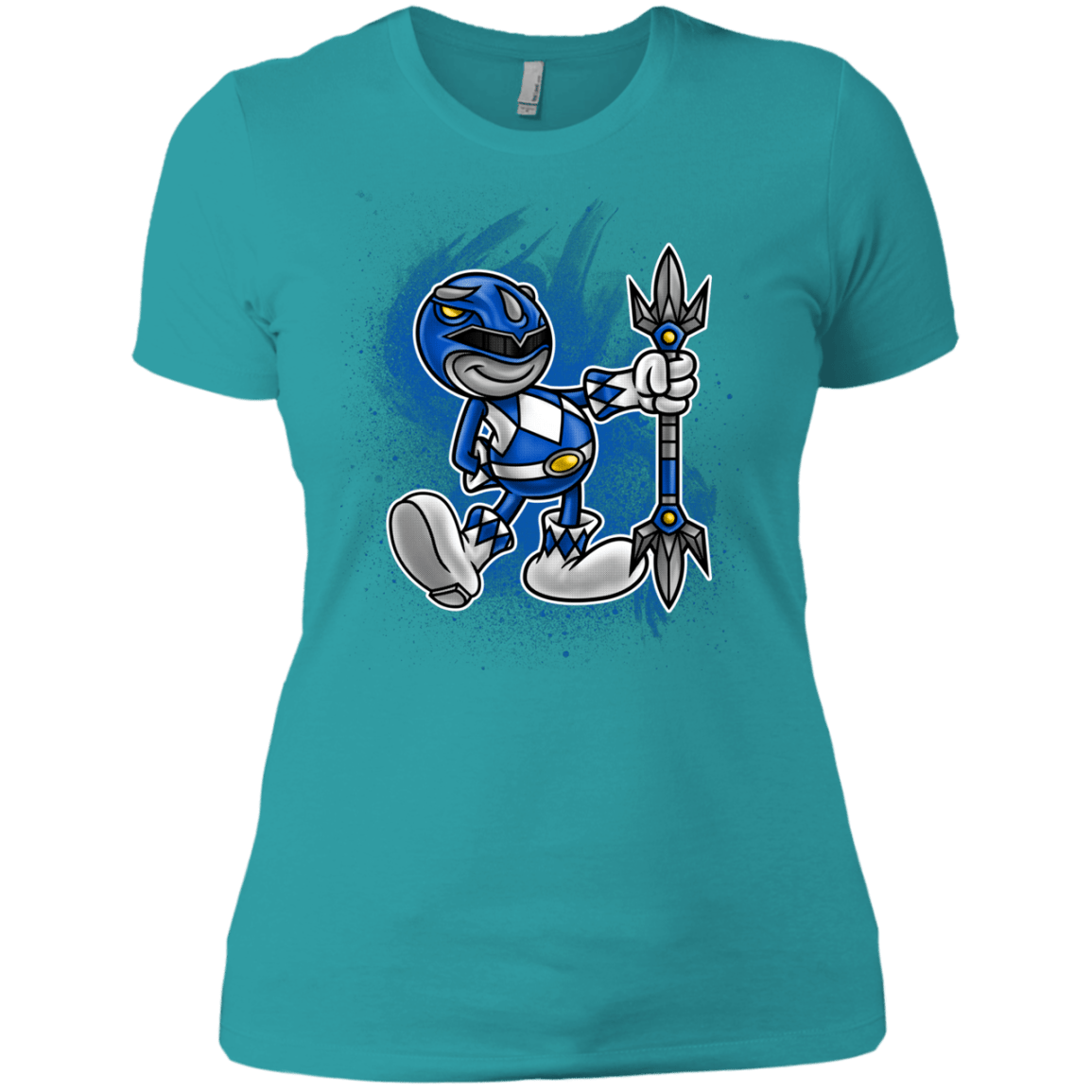 T-Shirts Tahiti Blue / X-Small Blue Ranger Artwork Women's Premium T-Shirt