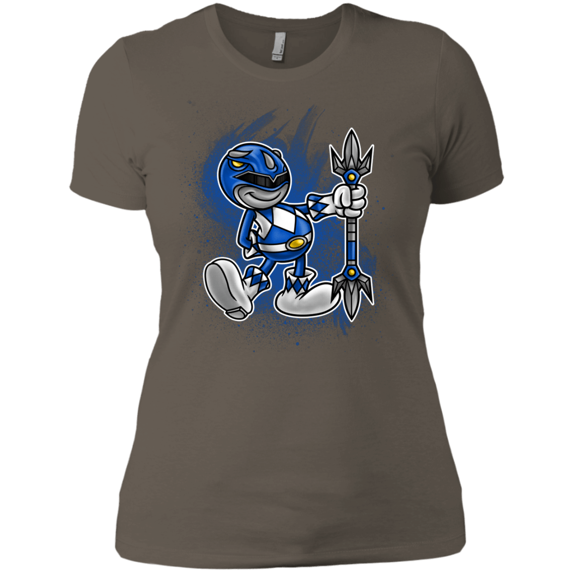 T-Shirts Warm Grey / X-Small Blue Ranger Artwork Women's Premium T-Shirt