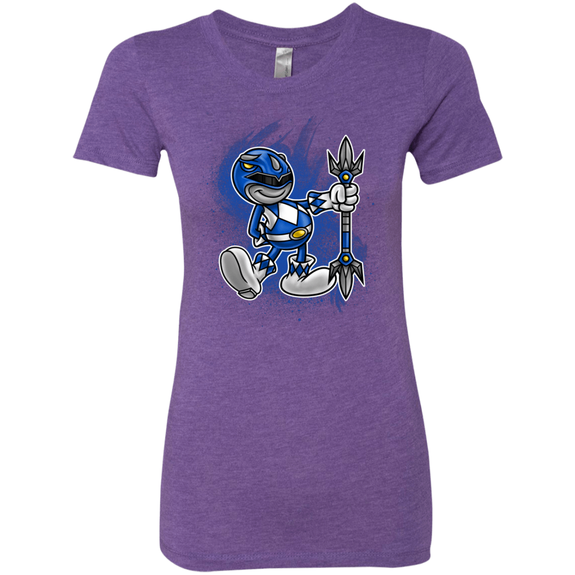 T-Shirts Purple Rush / Small Blue Ranger Artwork Women's Triblend T-Shirt