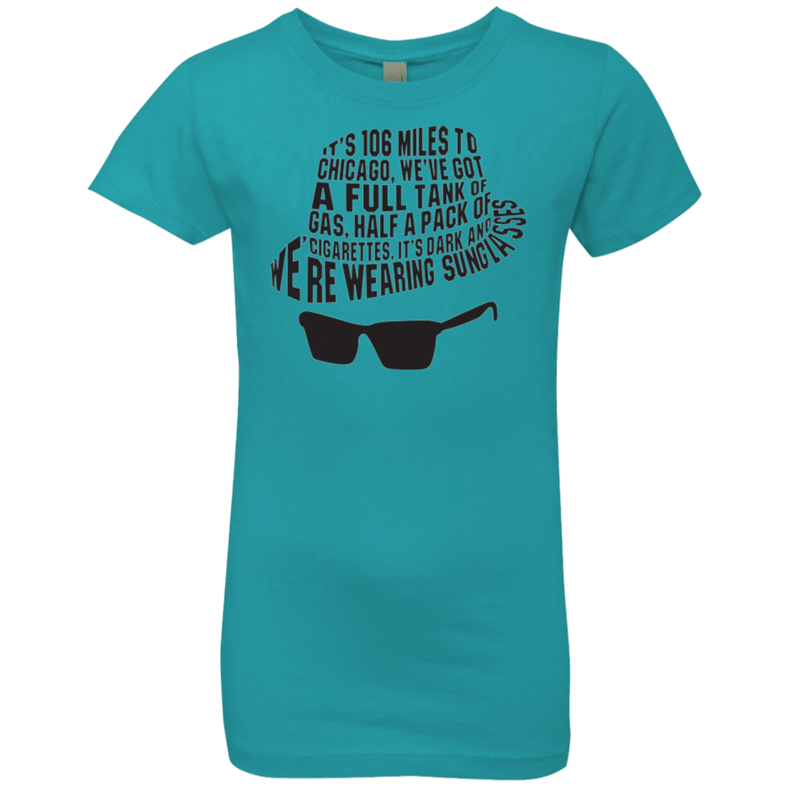 T-Shirts Tahiti Blue / YXS Blues Brothers Girls Premium T-Shirt