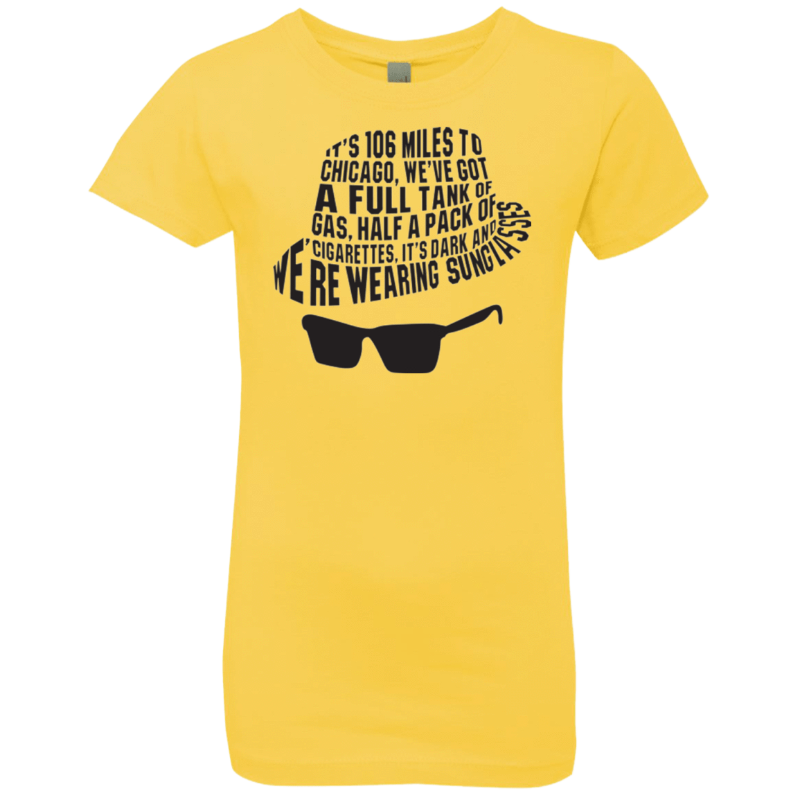 T-Shirts Vibrant Yellow / YXS Blues Brothers Girls Premium T-Shirt
