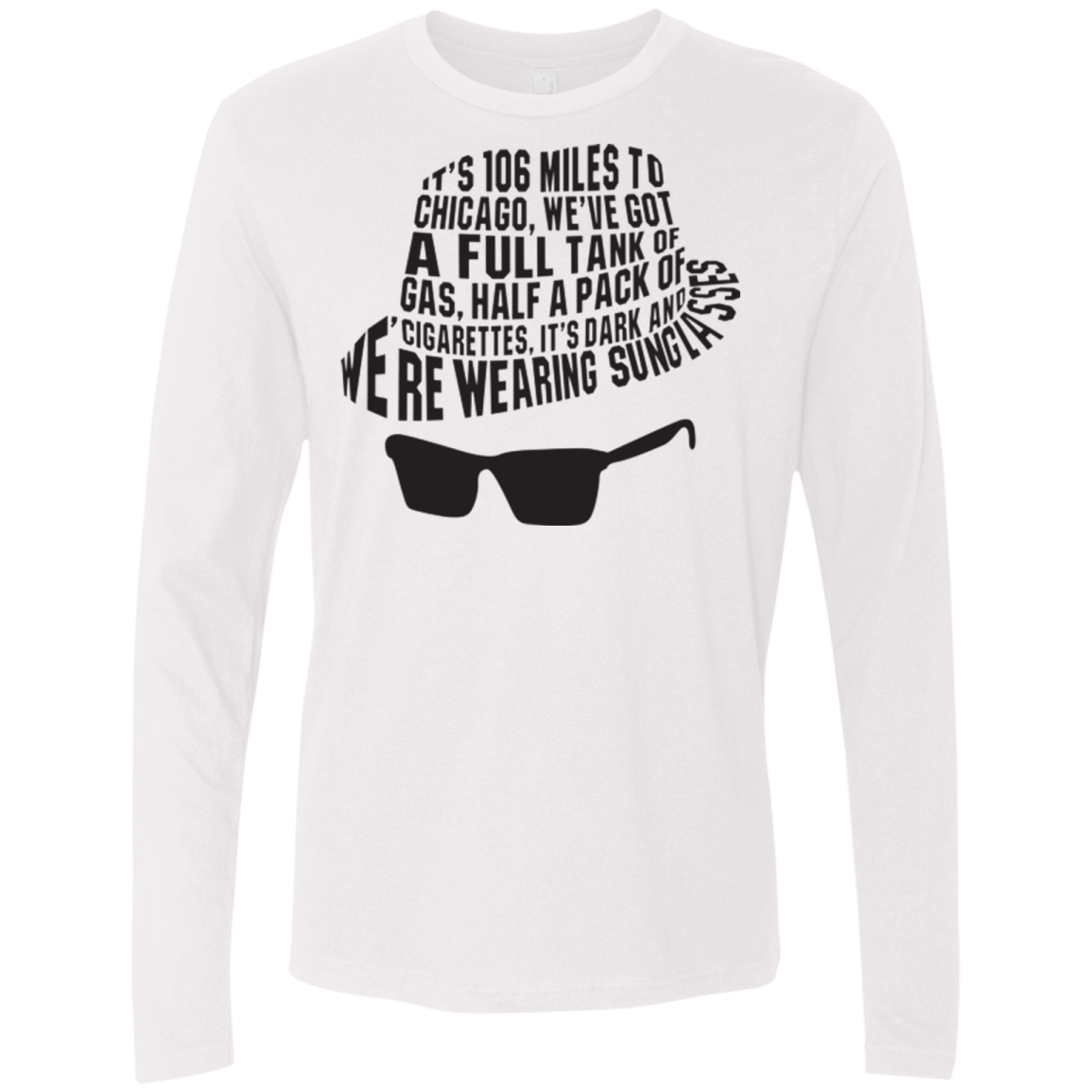 T-Shirts White / Small Blues Brothers Men's Premium Long Sleeve