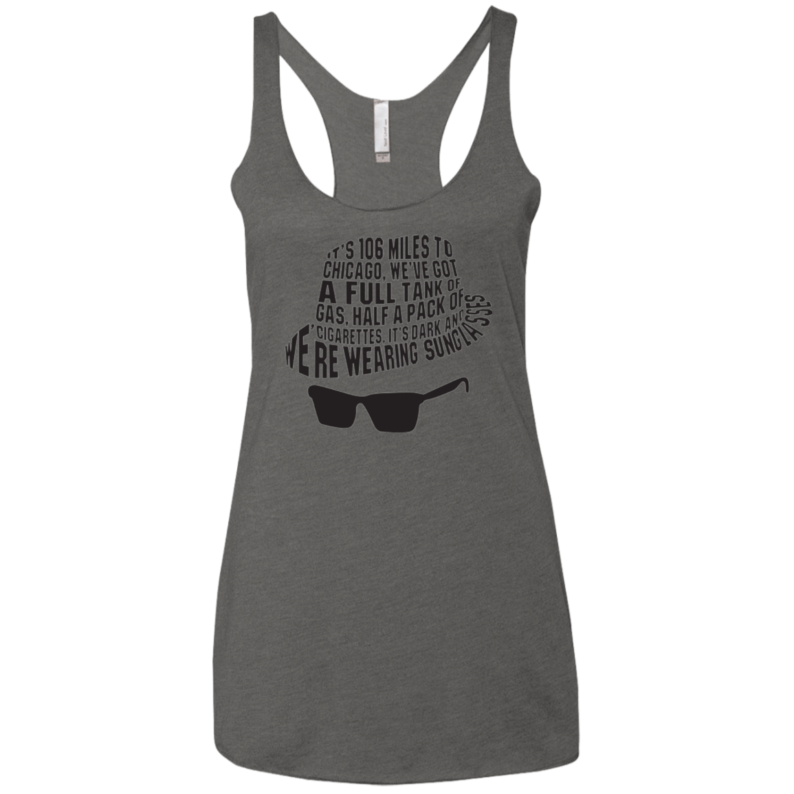 T-Shirts Premium Heather / X-Small Blues Brothers Women's Triblend Racerback Tank