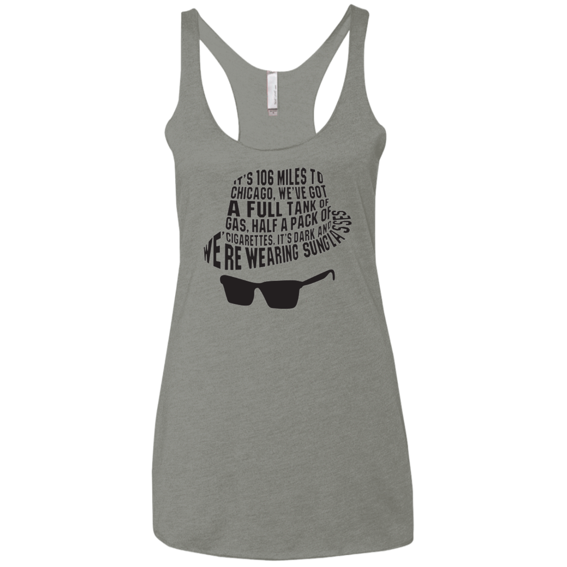 T-Shirts Venetian Grey / X-Small Blues Brothers Women's Triblend Racerback Tank