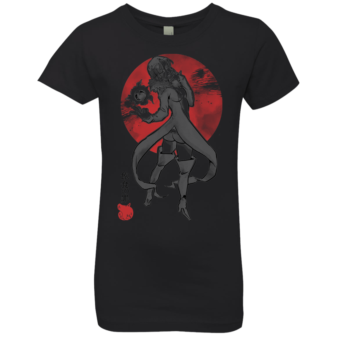 T-Shirts Black / YXS Boar Gluttony Girls Premium T-Shirt