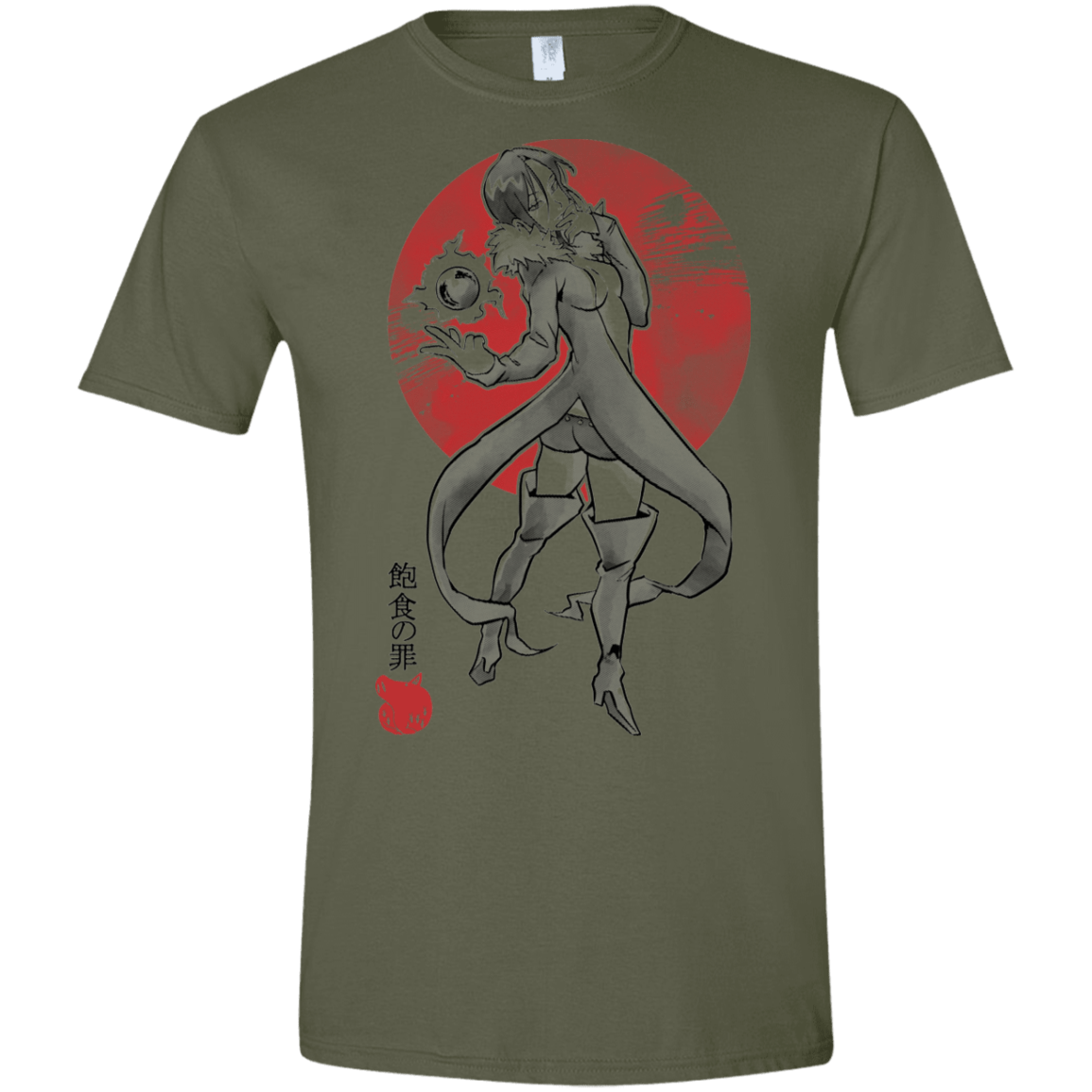 T-Shirts Military Green / S Boar Gluttony Men's Semi-Fitted Softstyle