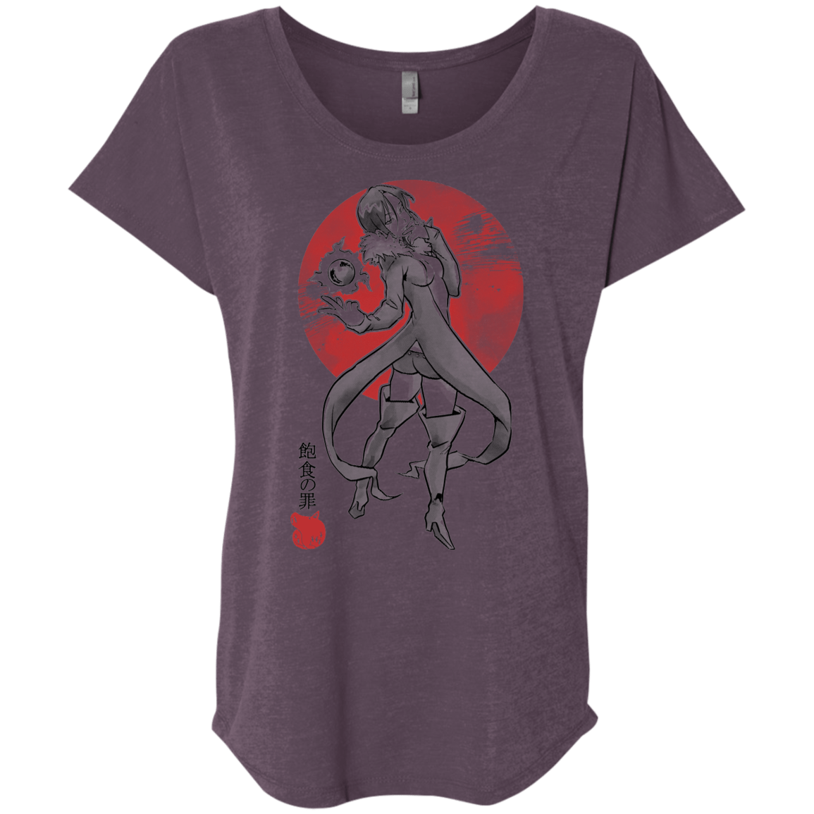 T-Shirts Vintage Purple / X-Small Boar Gluttony Triblend Dolman Sleeve