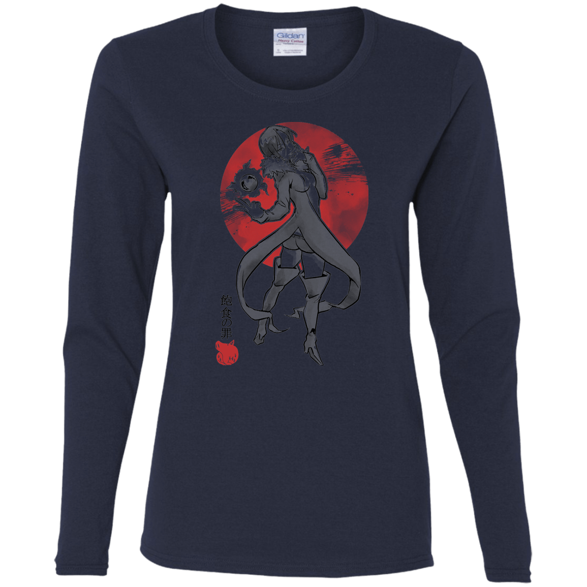 T-Shirts Navy / S Boar Gluttony Women's Long Sleeve T-Shirt