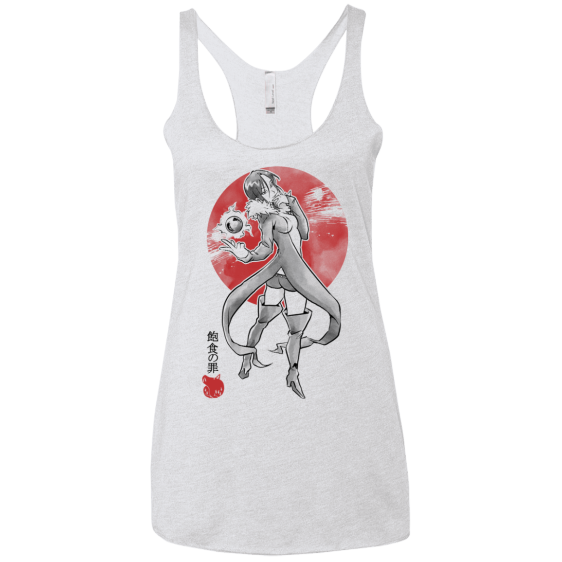 T-Shirts Heather White / X-Small Boar Gluttony Women's Triblend Racerback Tank