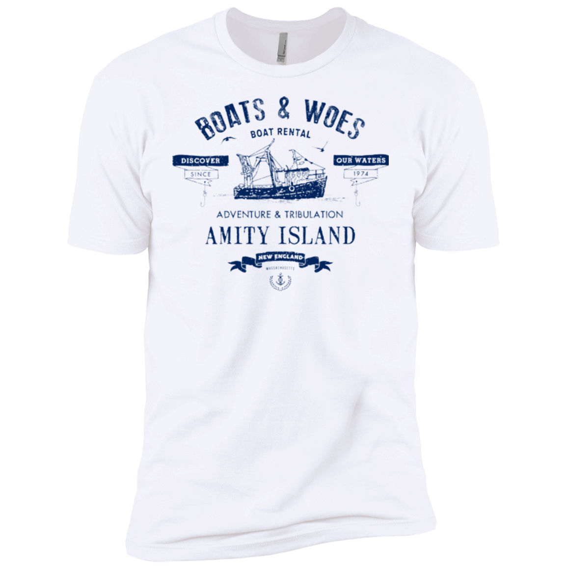 T-Shirts White / X-Small BOATS & WOES Men's Premium T-Shirt