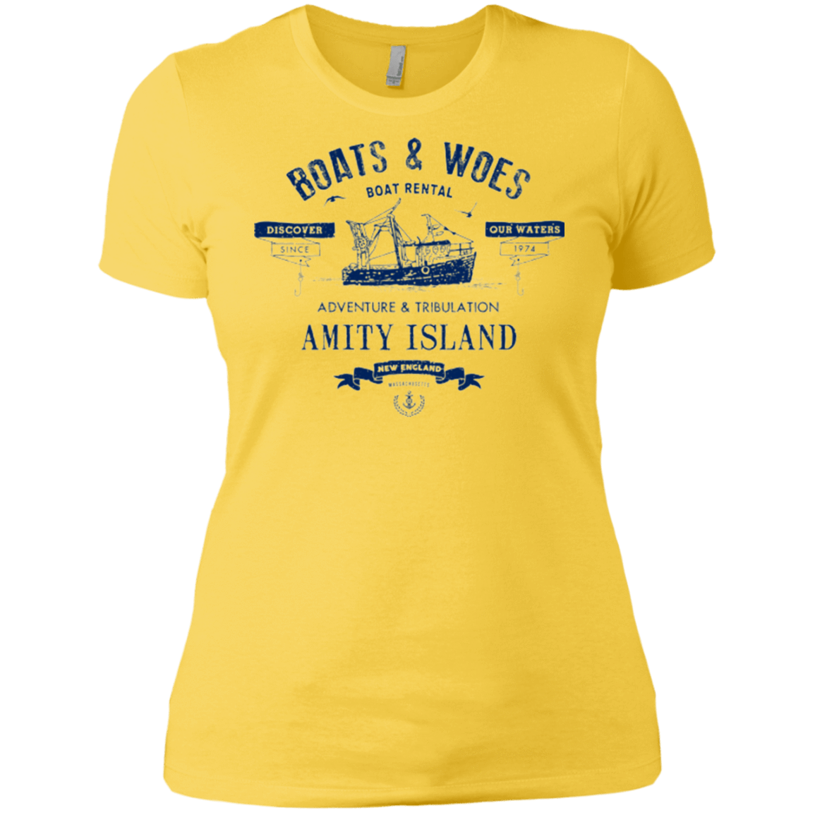 T-Shirts Vibrant Yellow / X-Small BOATS & WOES Women's Premium T-Shirt