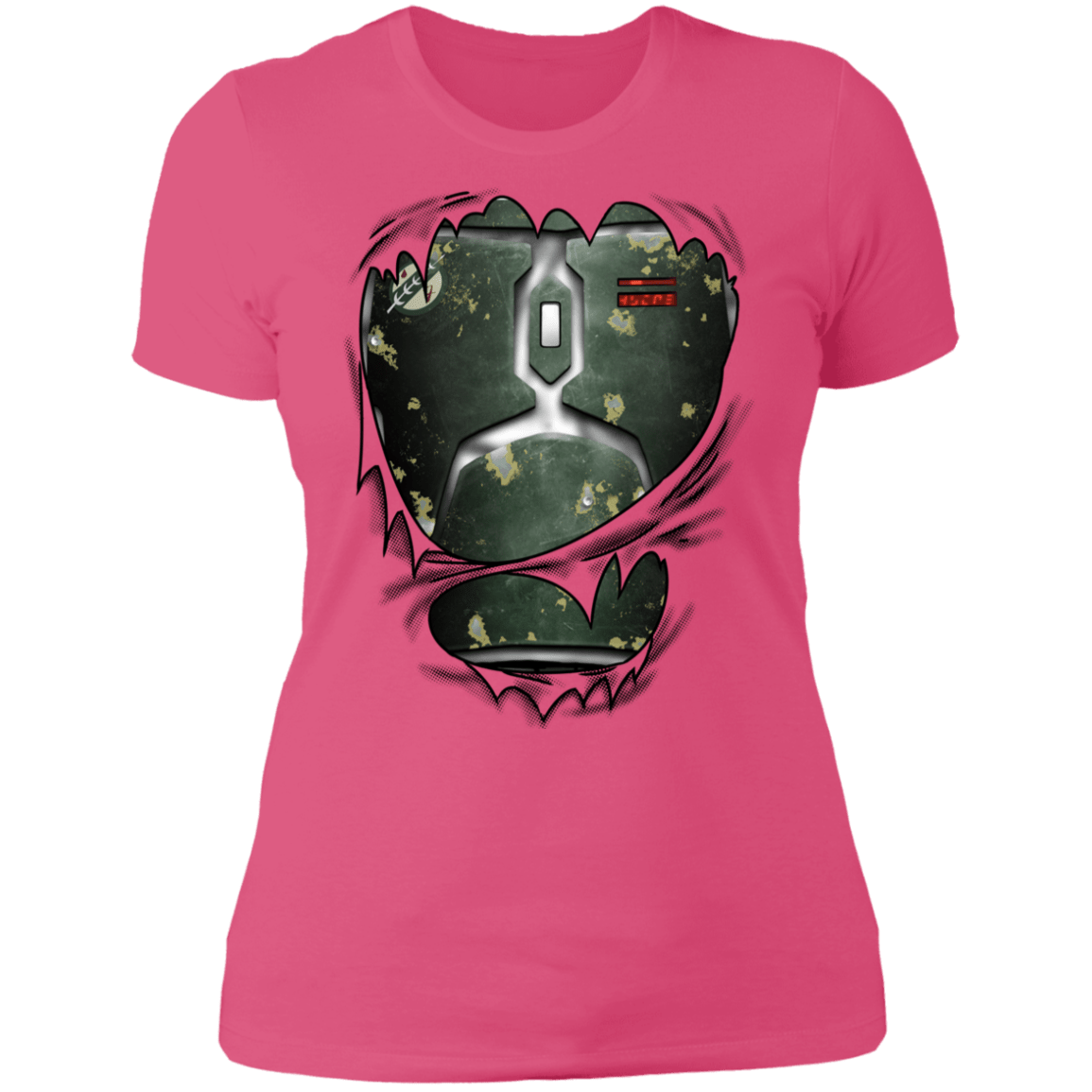 T-Shirts Hot Pink / S Boba Fett Ripped Women's Premium T-Shirt