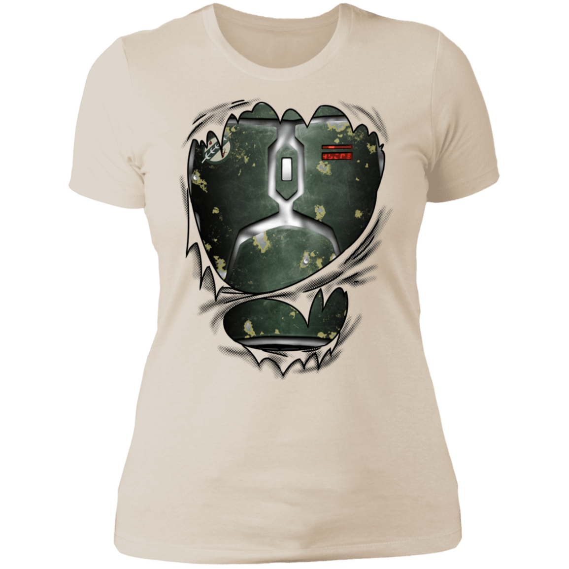 T-Shirts Ivory/ / S Boba Fett Ripped Women's Premium T-Shirt
