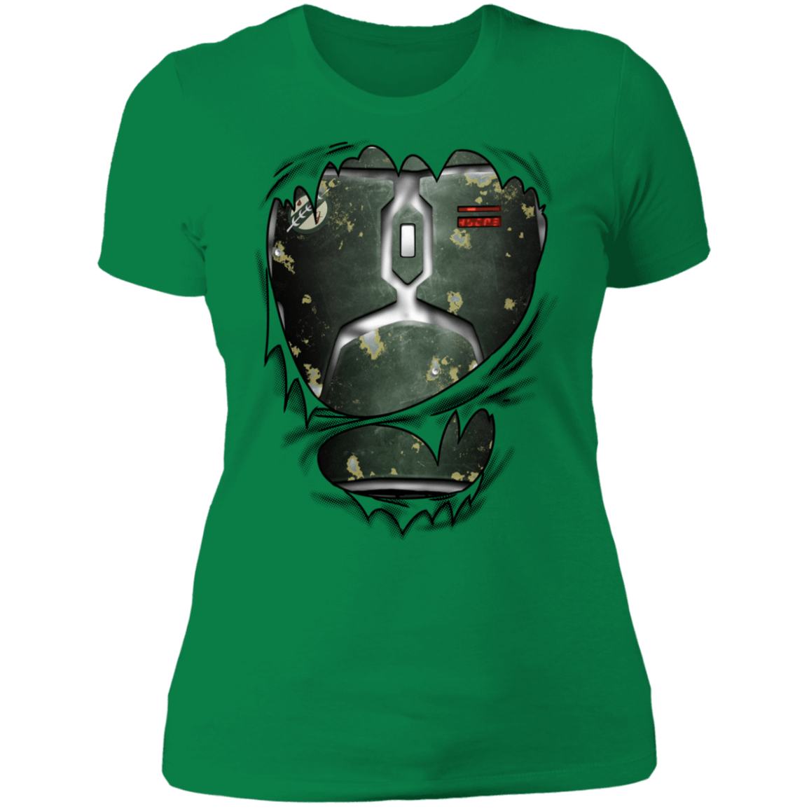 T-Shirts Kelly Green / S Boba Fett Ripped Women's Premium T-Shirt