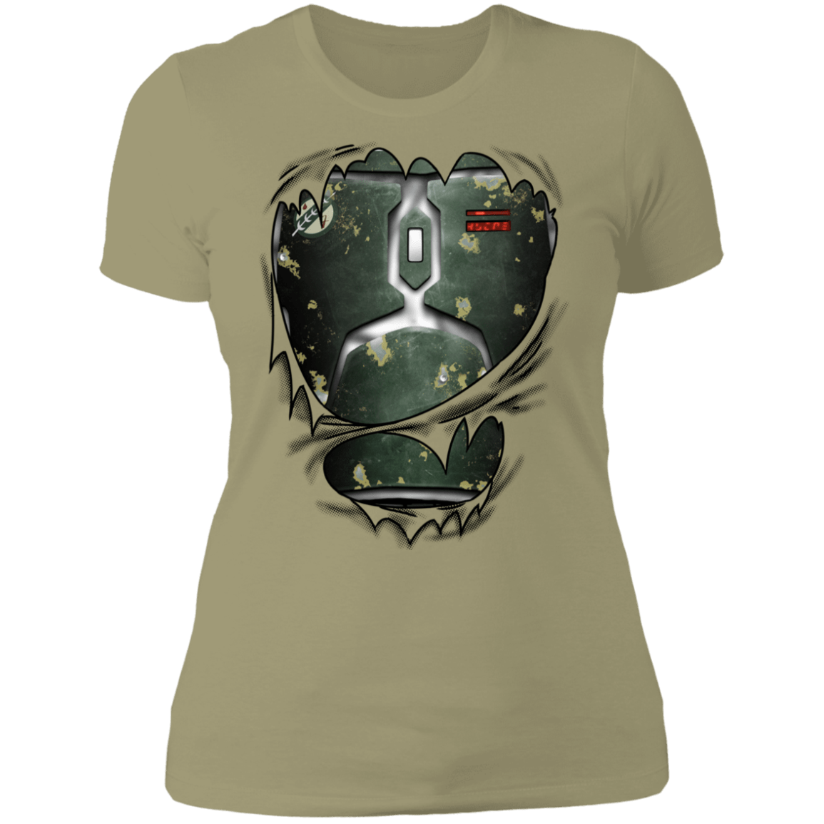 T-Shirts Light Olive / S Boba Fett Ripped Women's Premium T-Shirt