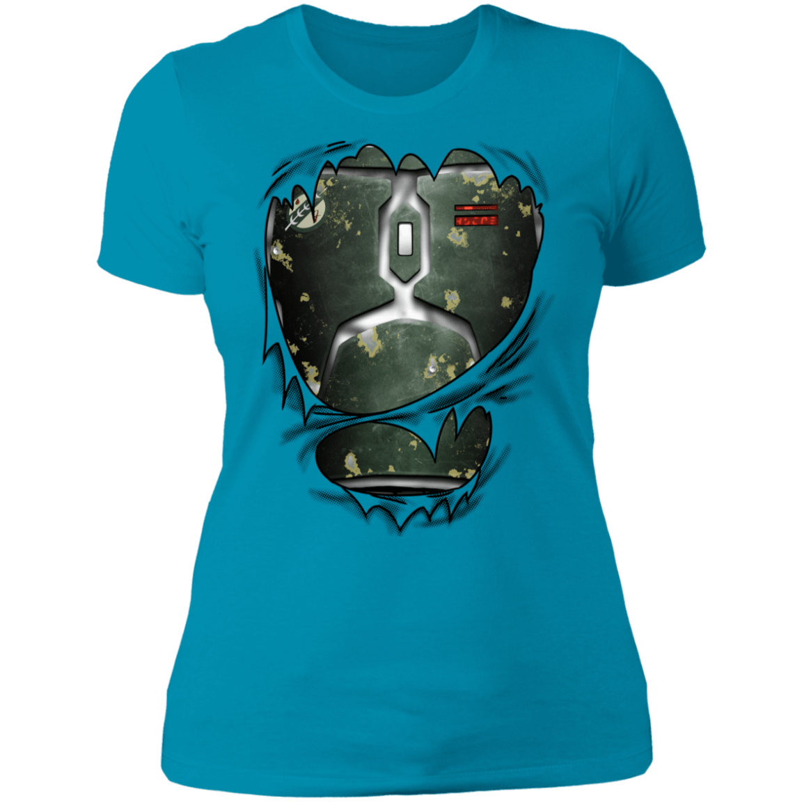 T-Shirts Turquoise / S Boba Fett Ripped Women's Premium T-Shirt