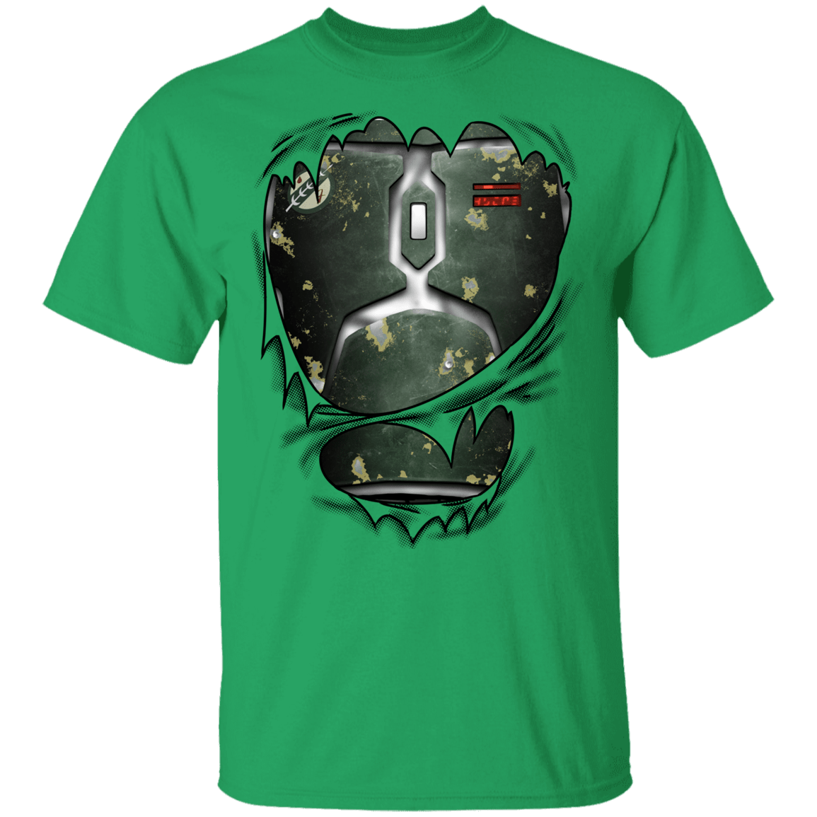 T-Shirts Irish Green / YXS Boba Fett Ripped Youth T-Shirt