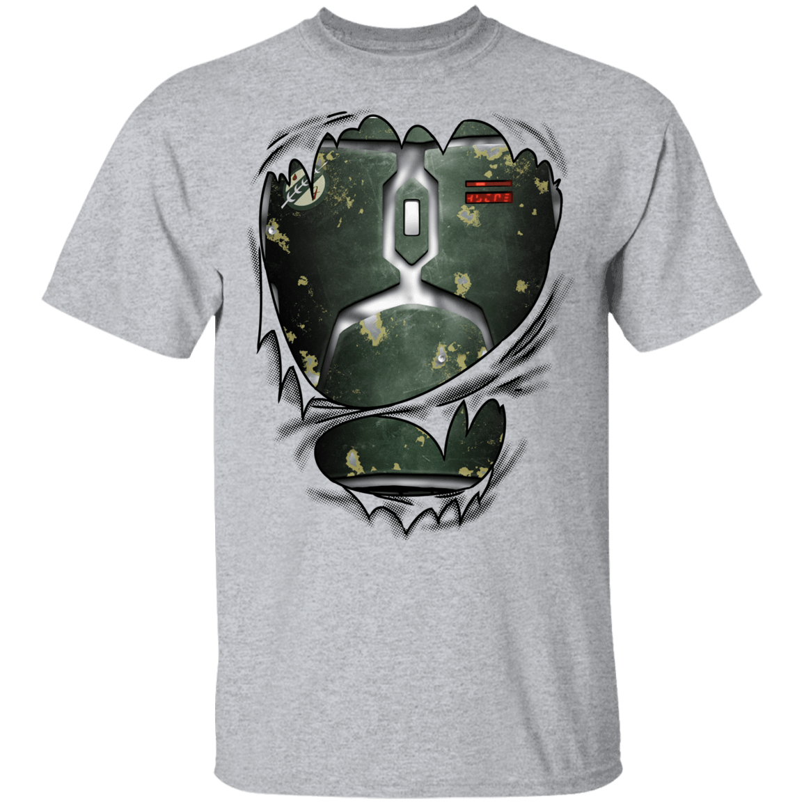 T-Shirts Sport Grey / YXS Boba Fett Ripped Youth T-Shirt