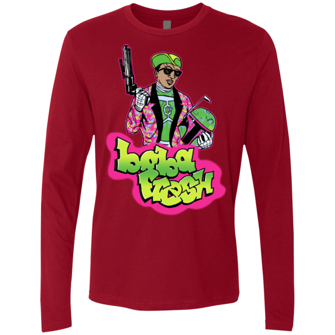 T-Shirts Cardinal / Small Boba Fresh Men's Premium Long Sleeve