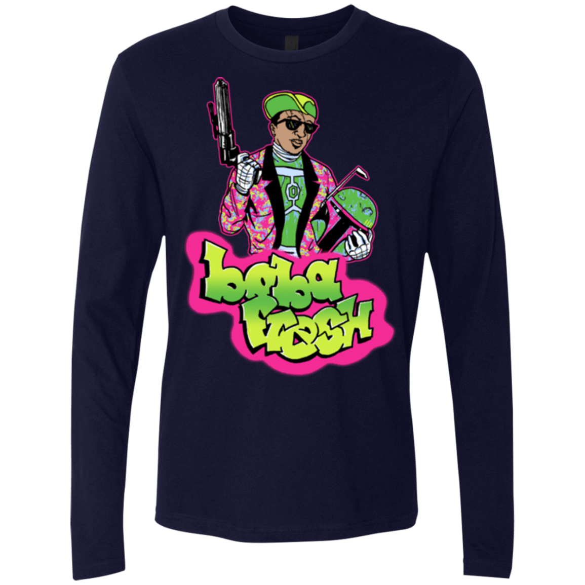 T-Shirts Midnight Navy / Small Boba Fresh Men's Premium Long Sleeve