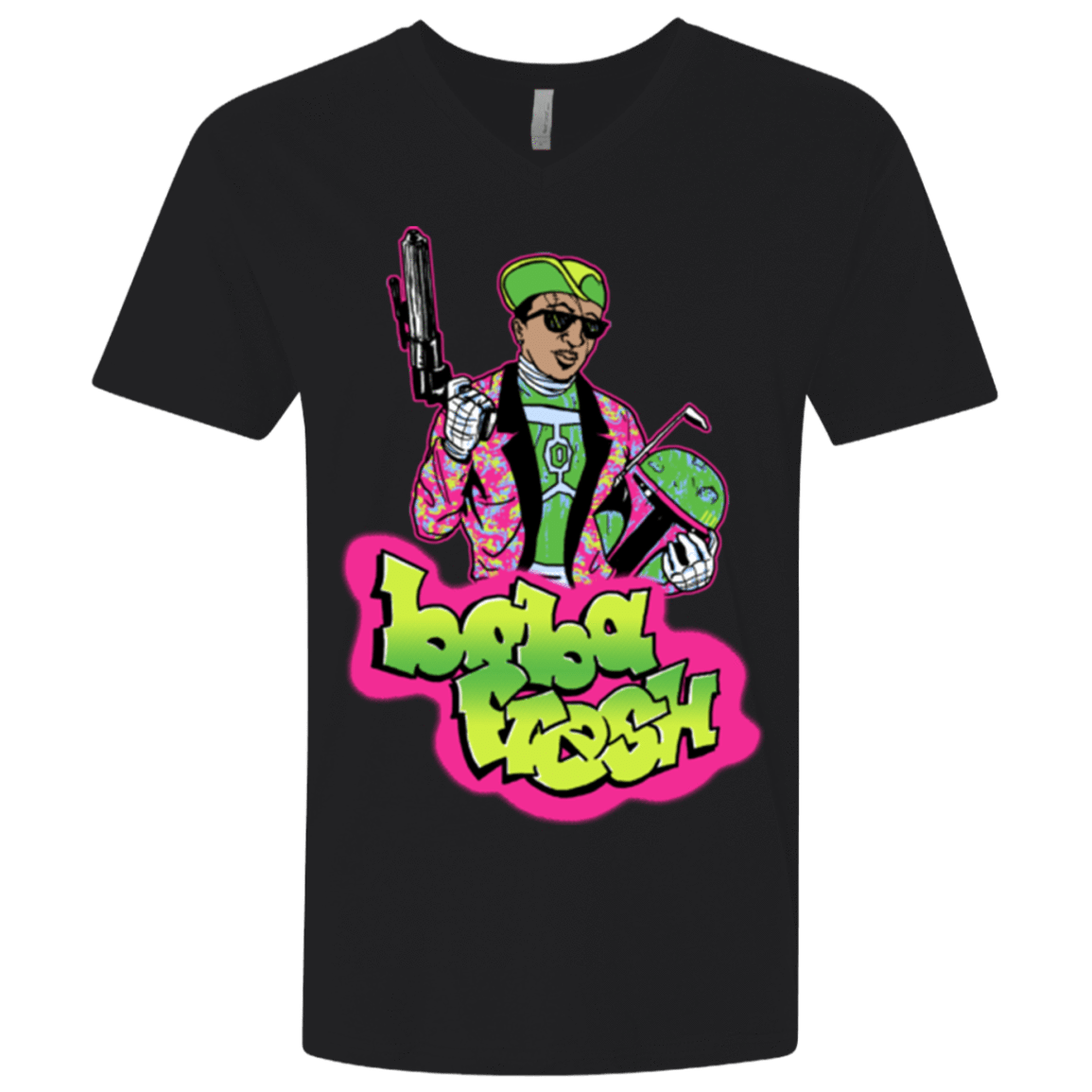 T-Shirts Black / X-Small Boba Fresh Men's Premium V-Neck