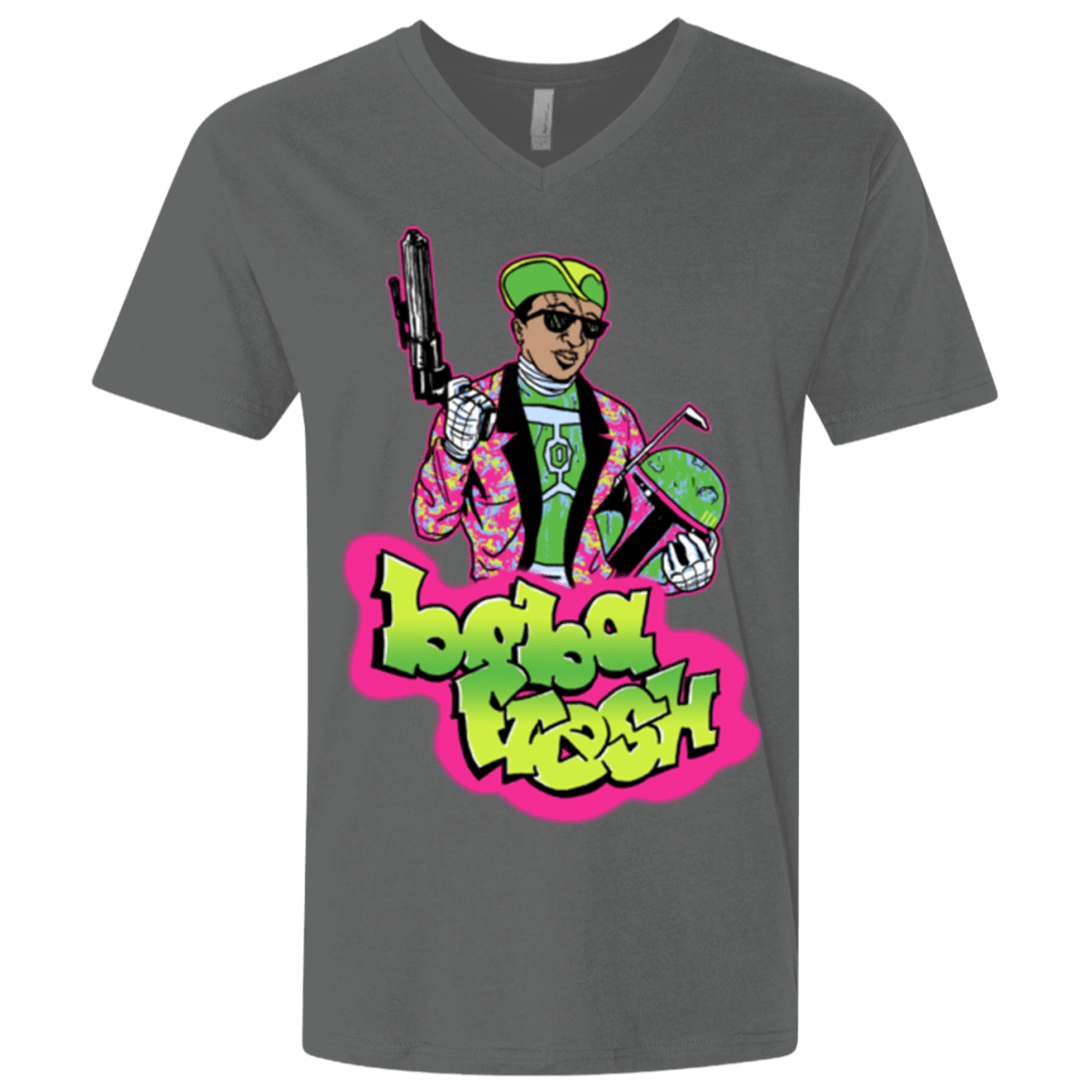 T-Shirts Heavy Metal / X-Small Boba Fresh Men's Premium V-Neck