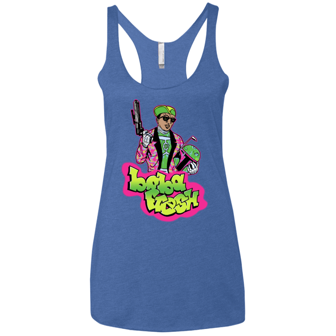 T-Shirts Vintage Royal / X-Small Boba Fresh Women's Triblend Racerback Tank