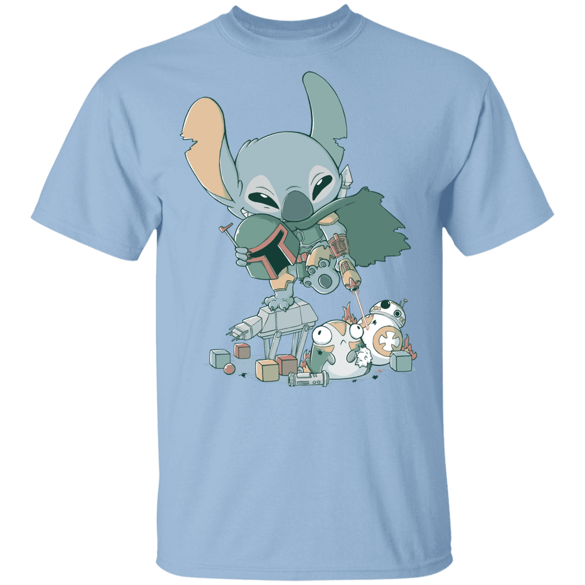 T-Shirts Light Blue / YXS Boba Stitch Youth T-Shirt