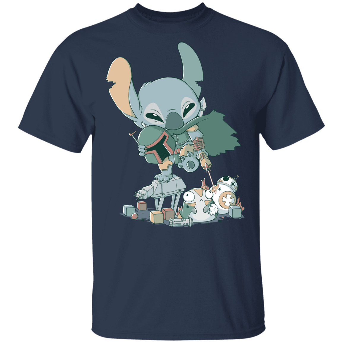 T-Shirts Navy / YXS Boba Stitch Youth T-Shirt