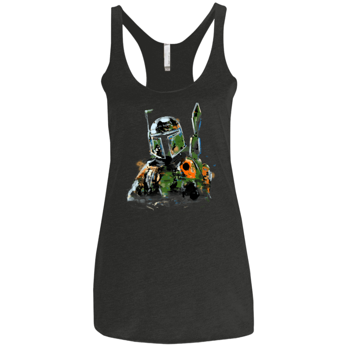 T-Shirts Vintage Black / X-Small Bobartistic Women's Triblend Racerback Tank