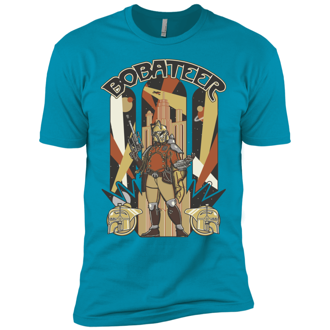 T-Shirts Turquoise / X-Small Bobateer Men's Premium T-Shirt