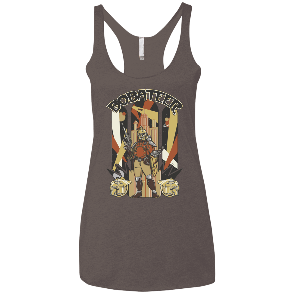 T-Shirts Macchiato / X-Small Bobateer Women's Triblend Racerback Tank