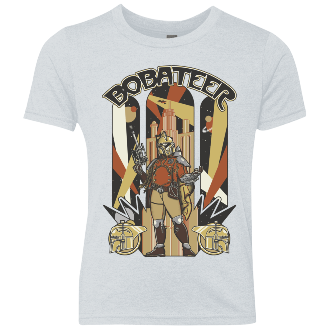 T-Shirts Heather White / YXS Bobateer Youth Triblend T-Shirt