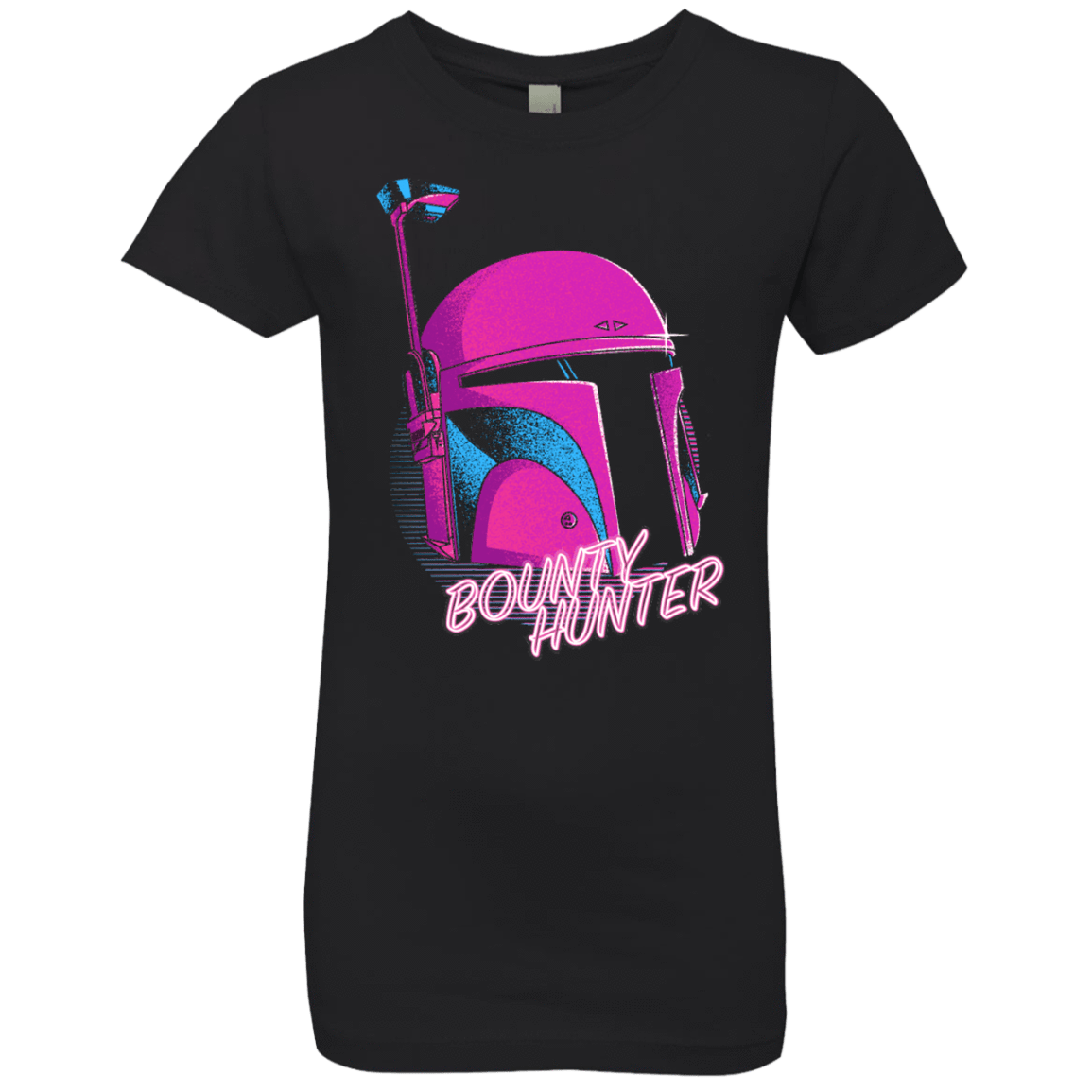 T-Shirts Black / YXS Bobba Helmet 80's Girls Premium T-Shirt