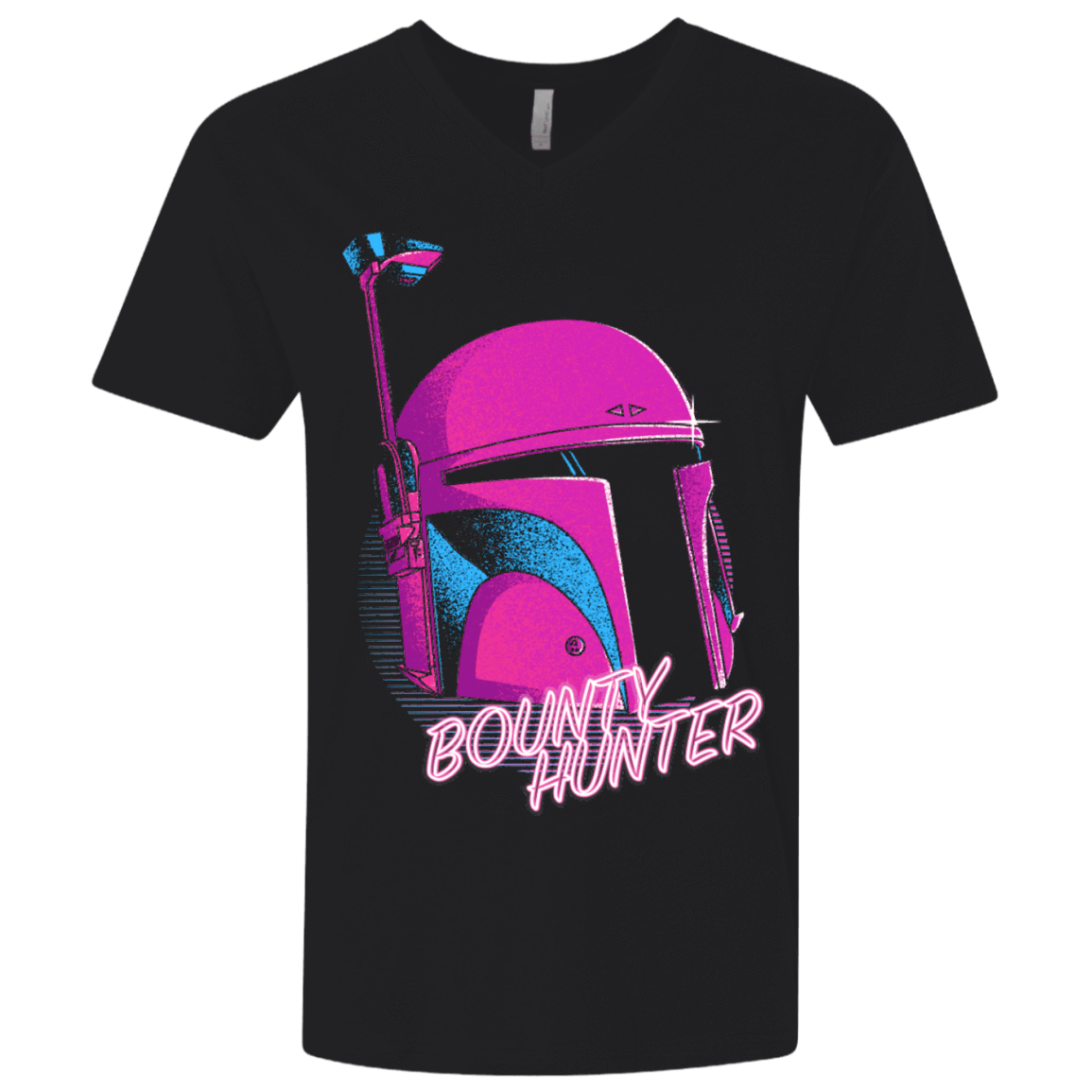 T-Shirts Black / X-Small Bobba Helmet 80's Men's Premium V-Neck