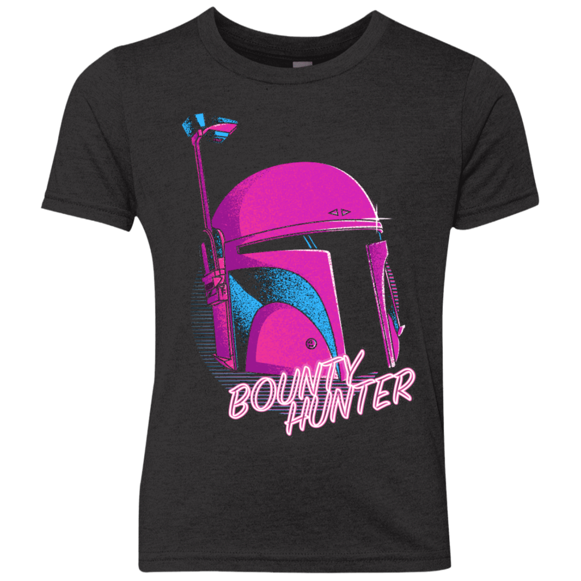 T-Shirts Vintage Black / YXS Bobba Helmet 80's Youth Triblend T-Shirt