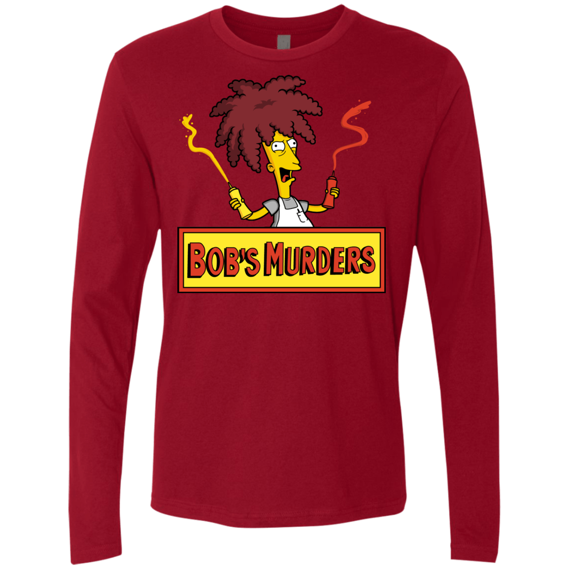 T-Shirts Cardinal / S Bobs Murders Men's Premium Long Sleeve