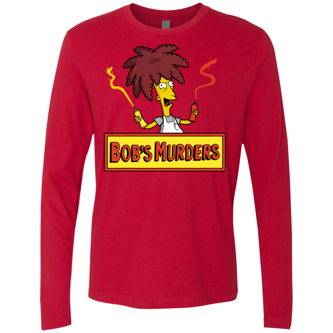 T-Shirts Red / S Bobs Murders Men's Premium Long Sleeve