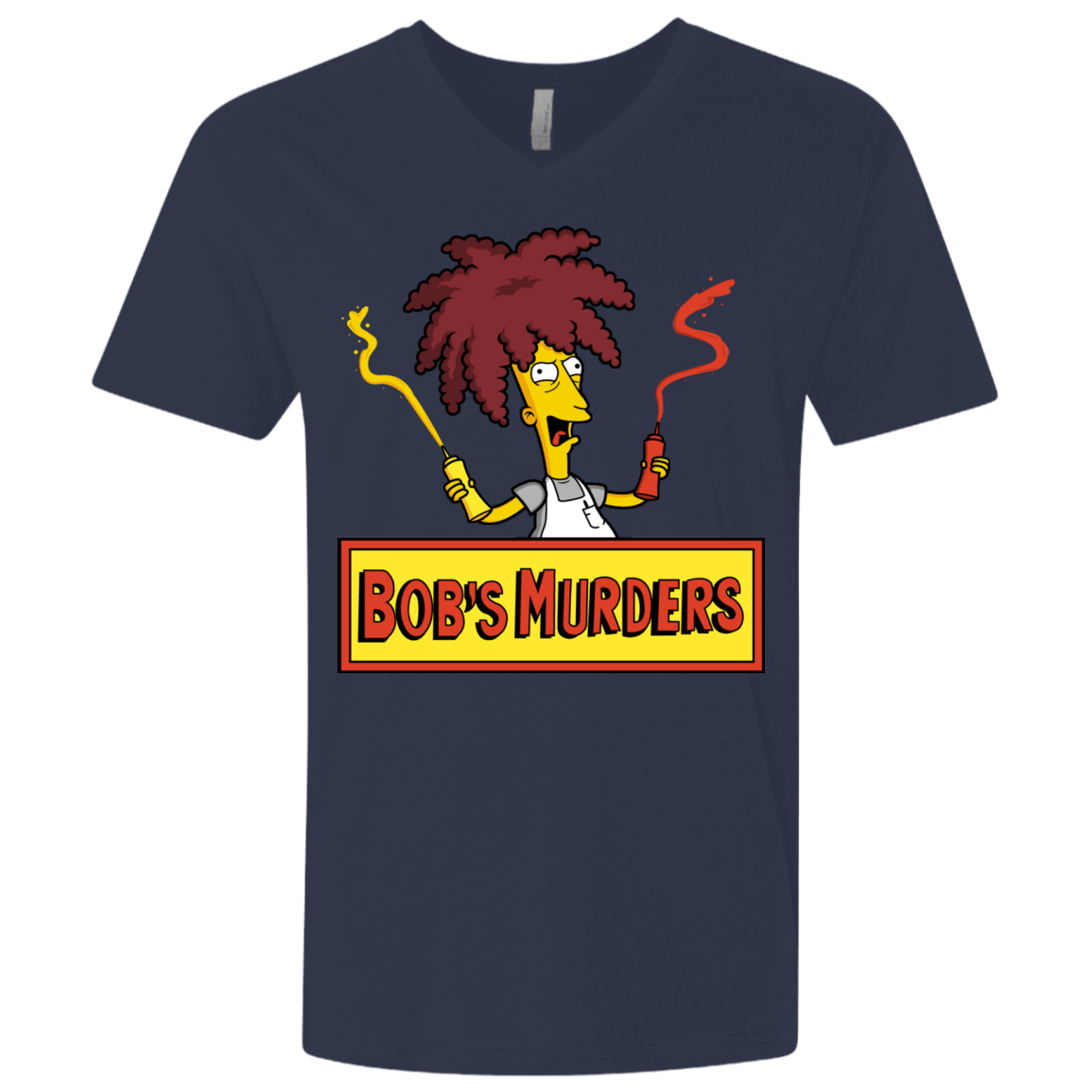 T-Shirts Midnight Navy / X-Small Bobs Murders Men's Premium V-Neck