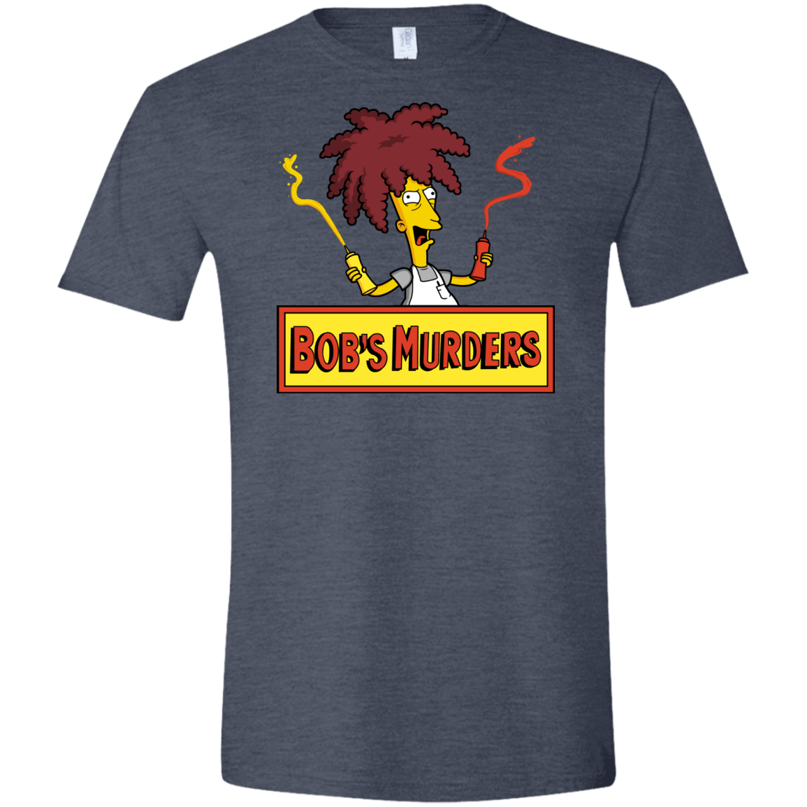 T-Shirts Heather Navy / S Bobs Murders Men's Semi-Fitted Softstyle