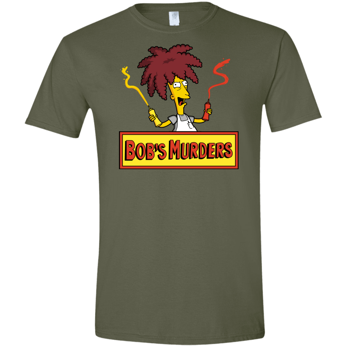 T-Shirts Military Green / S Bobs Murders Men's Semi-Fitted Softstyle