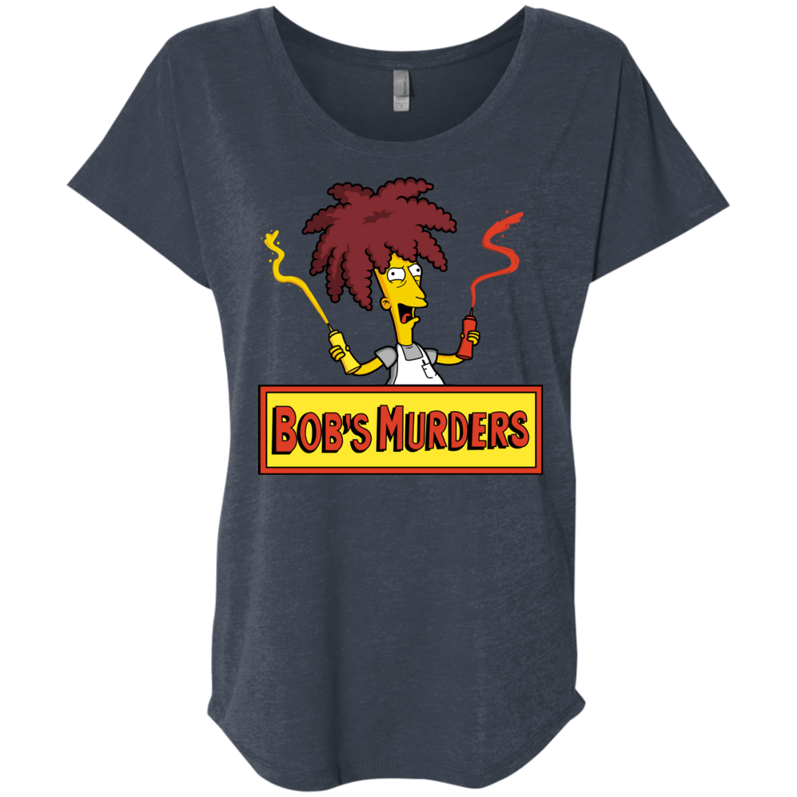 T-Shirts Vintage Navy / X-Small Bobs Murders Triblend Dolman Sleeve