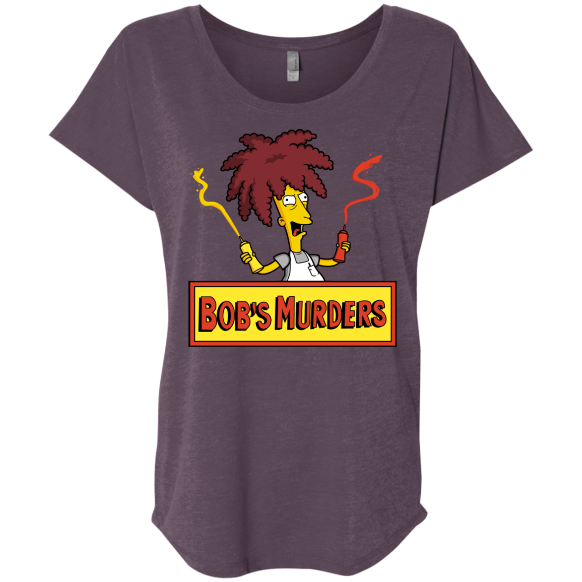 T-Shirts Vintage Purple / X-Small Bobs Murders Triblend Dolman Sleeve
