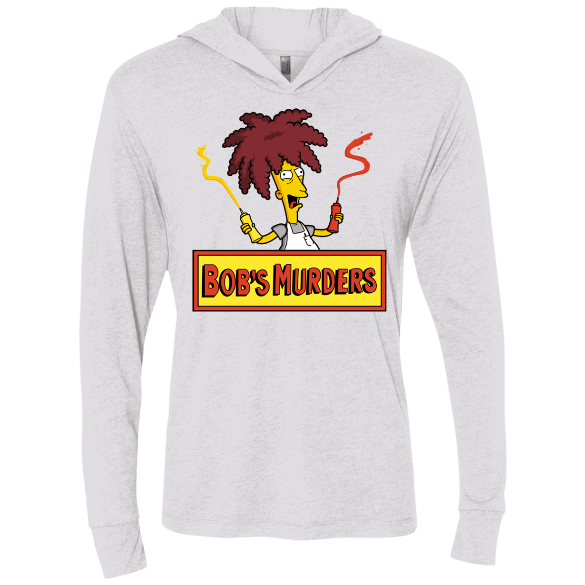T-Shirts Heather White / X-Small Bobs Murders Triblend Long Sleeve Hoodie Tee