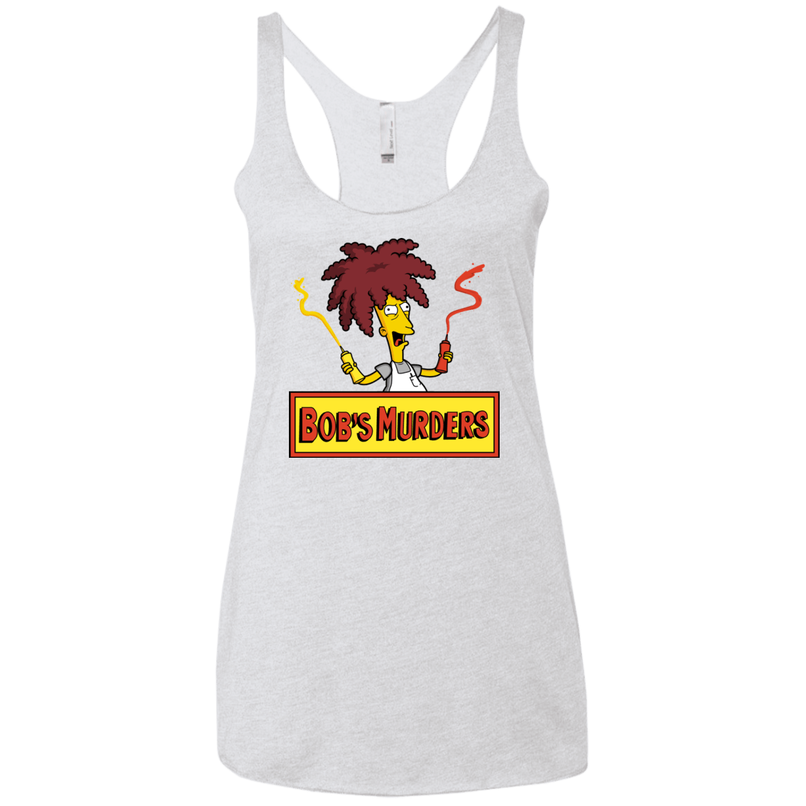 T-Shirts Heather White / X-Small Bobs Murders Women's Triblend Racerback Tank
