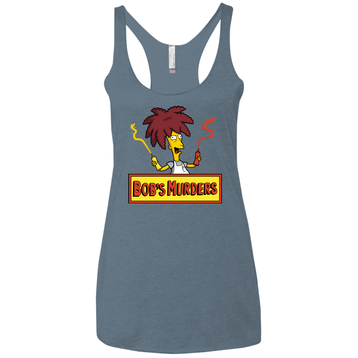 T-Shirts Indigo / X-Small Bobs Murders Women's Triblend Racerback Tank